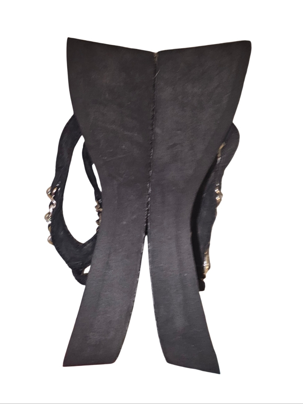 GUESS Black Platform Chain-Accent Flip Flops - Picture 3 of 6